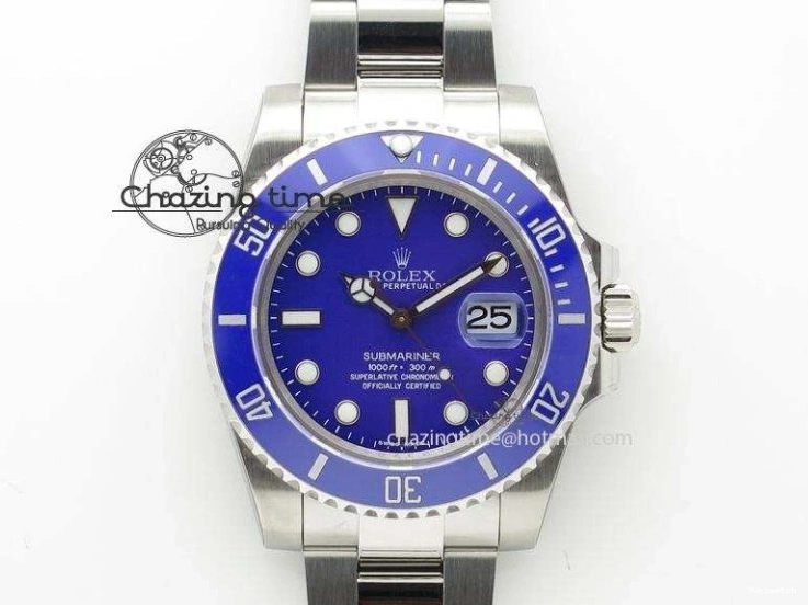 Ceramic Edition 40mm White Dial Submariner Painting White on Best Strap SA3135 Rubber 5GF 0104